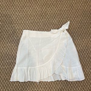 White philanthropy skirt